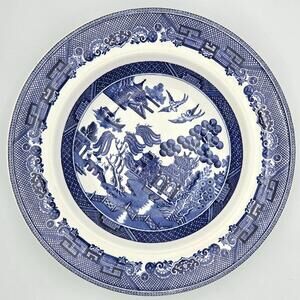 Johnson Brothers Blue Willow Rimmed Soup Bowl – 8.5" | Vintage English Ironstone